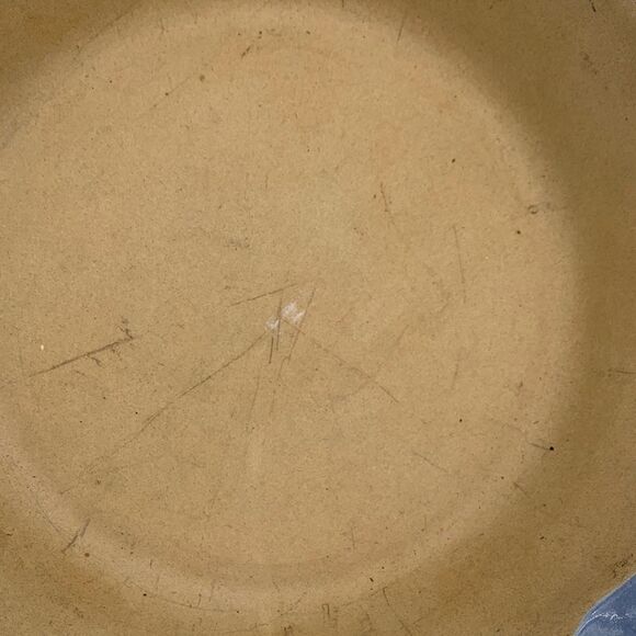 Pampered Chef Family Heritage Blue and Tan Stoneware Pie Dish county blue - Picture 12 of 12